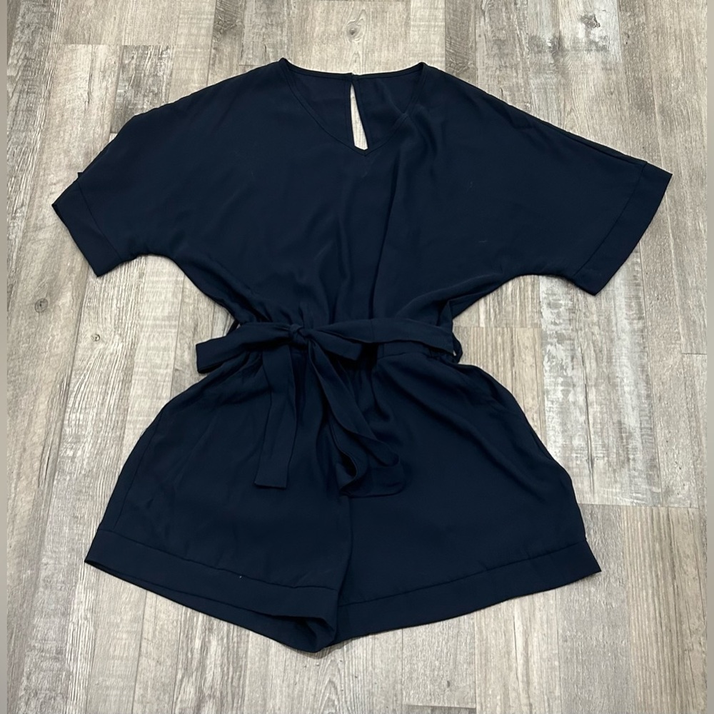 Navy Romper